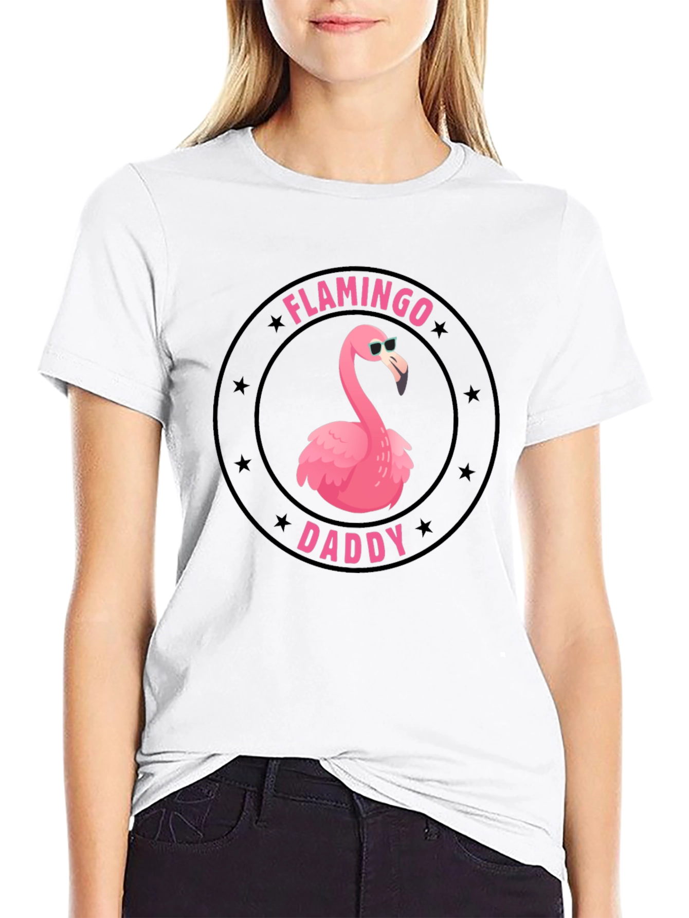 Flamingo Daddy T-Shirt - Cool Graphic Tee
