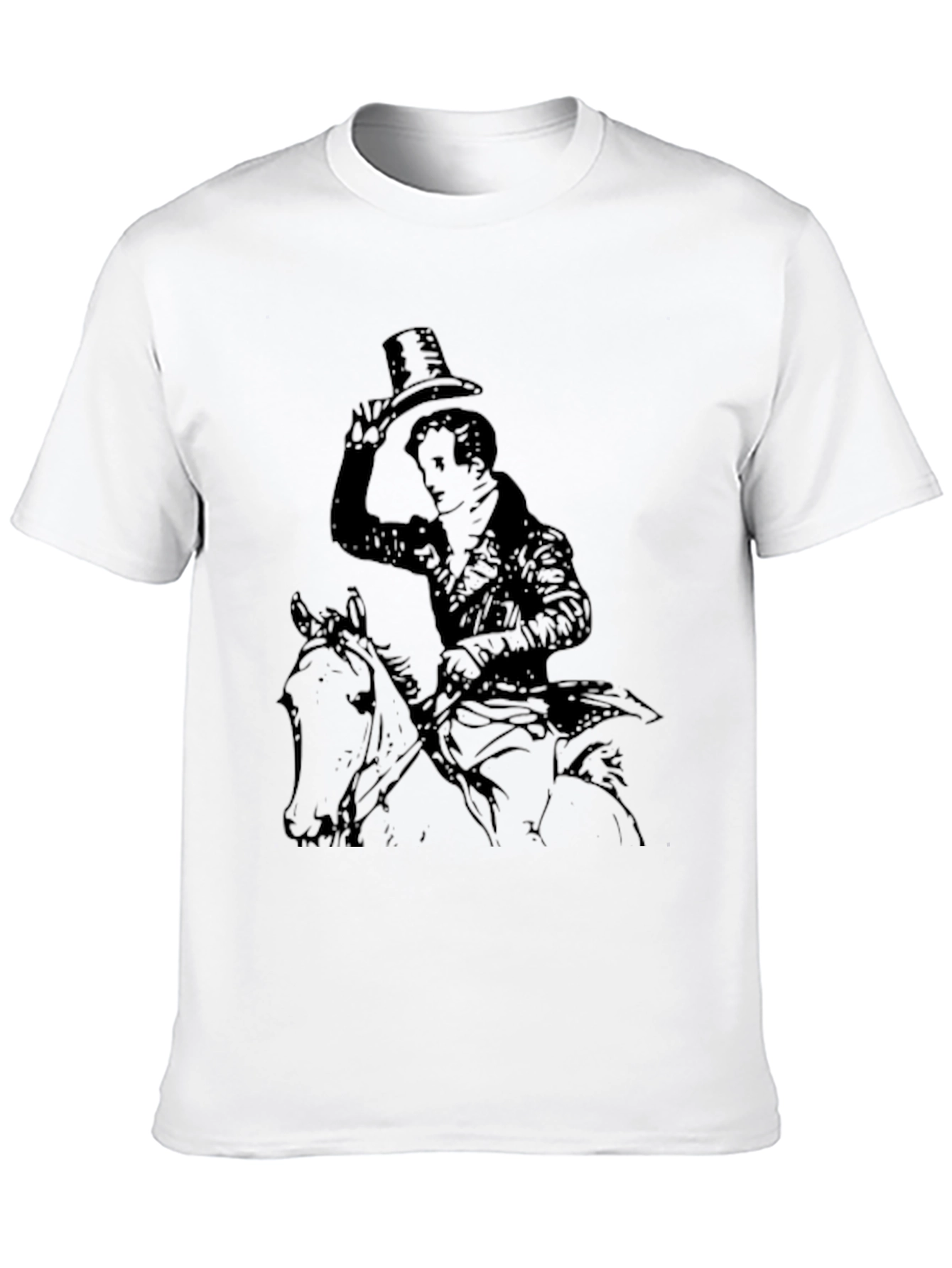 Equestrian Gentleman Black Graphic Tee