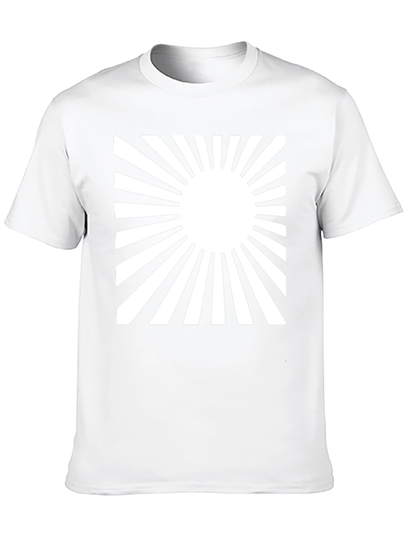 Rising Sun Graphic Tee - Black Cotton Casual Shirt