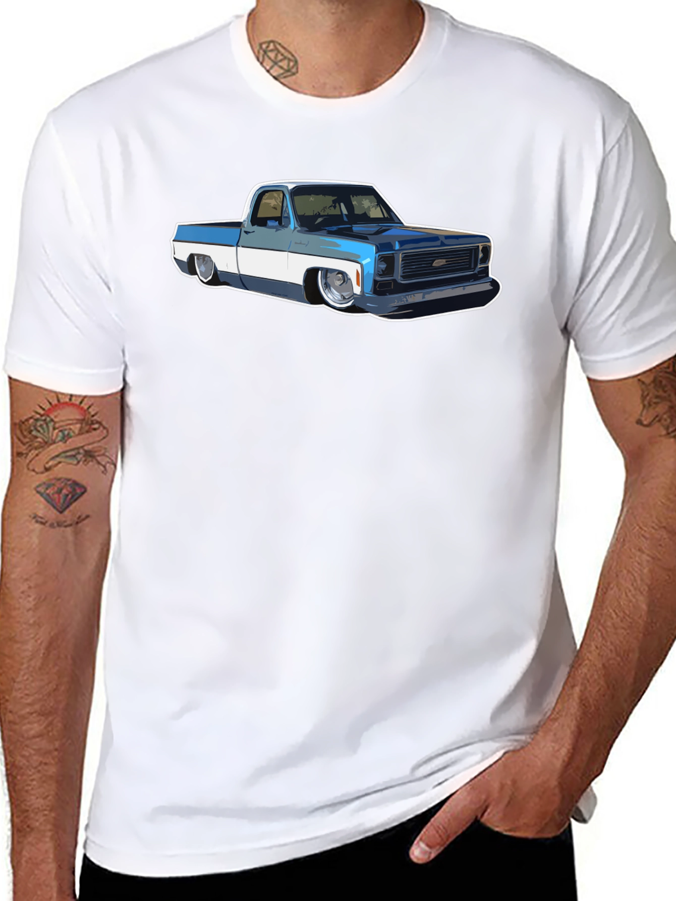 Classic Truck Graphic Tee - Retro Automotive Style
