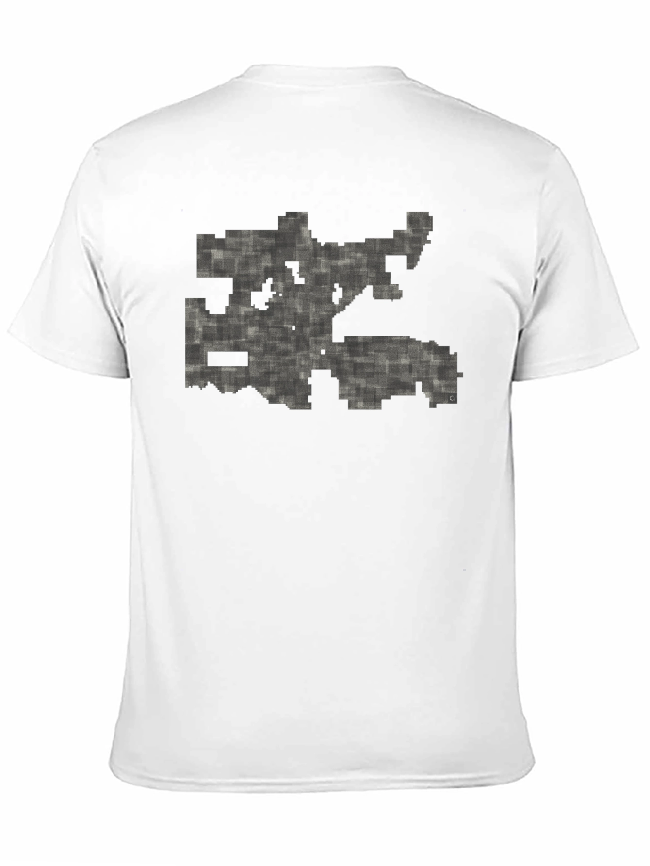 Pixelated Maze Black T-Shirt