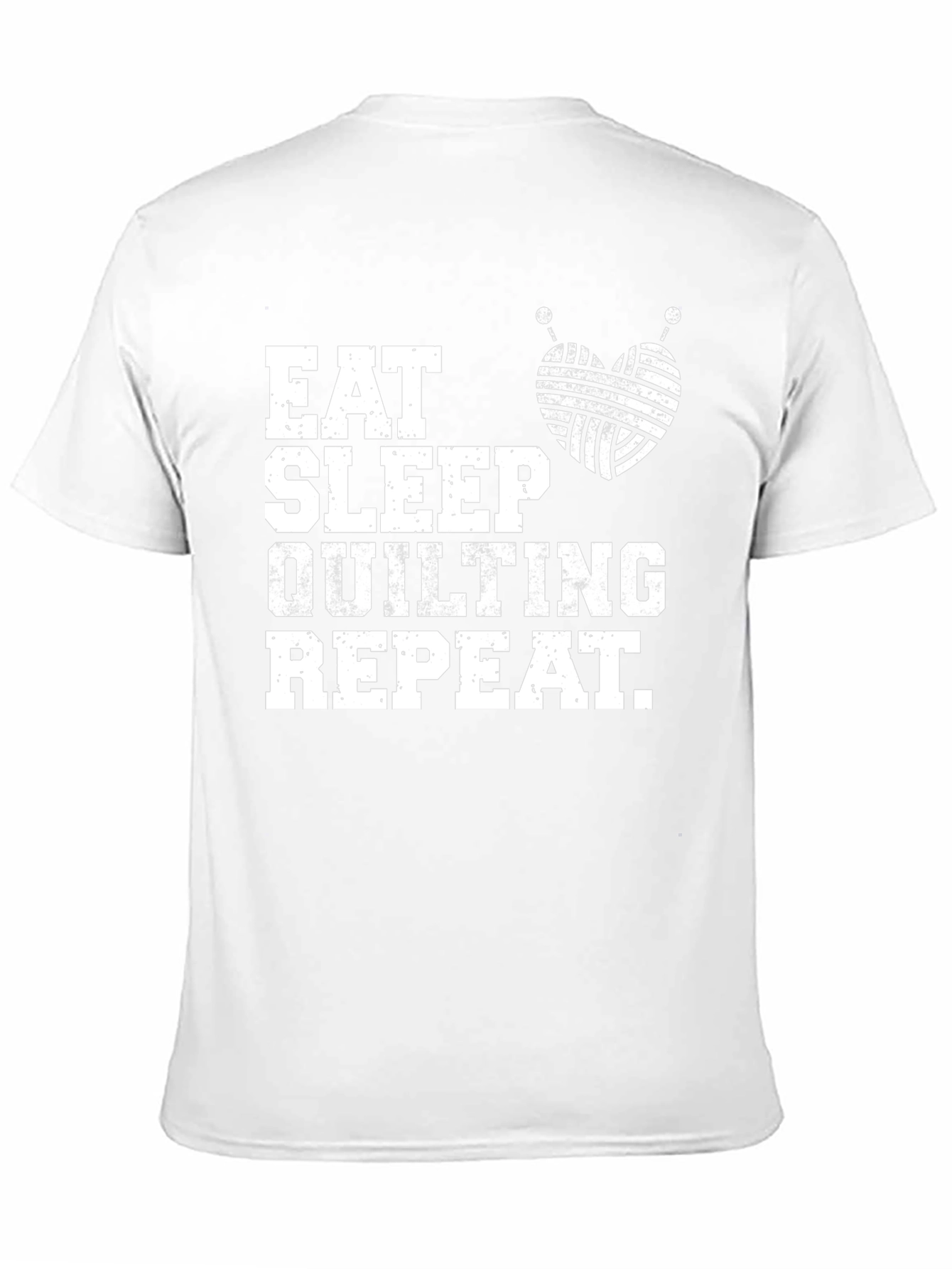 Eat Sleep Quilting Repeat T-Shirt Soft Cotton Tee