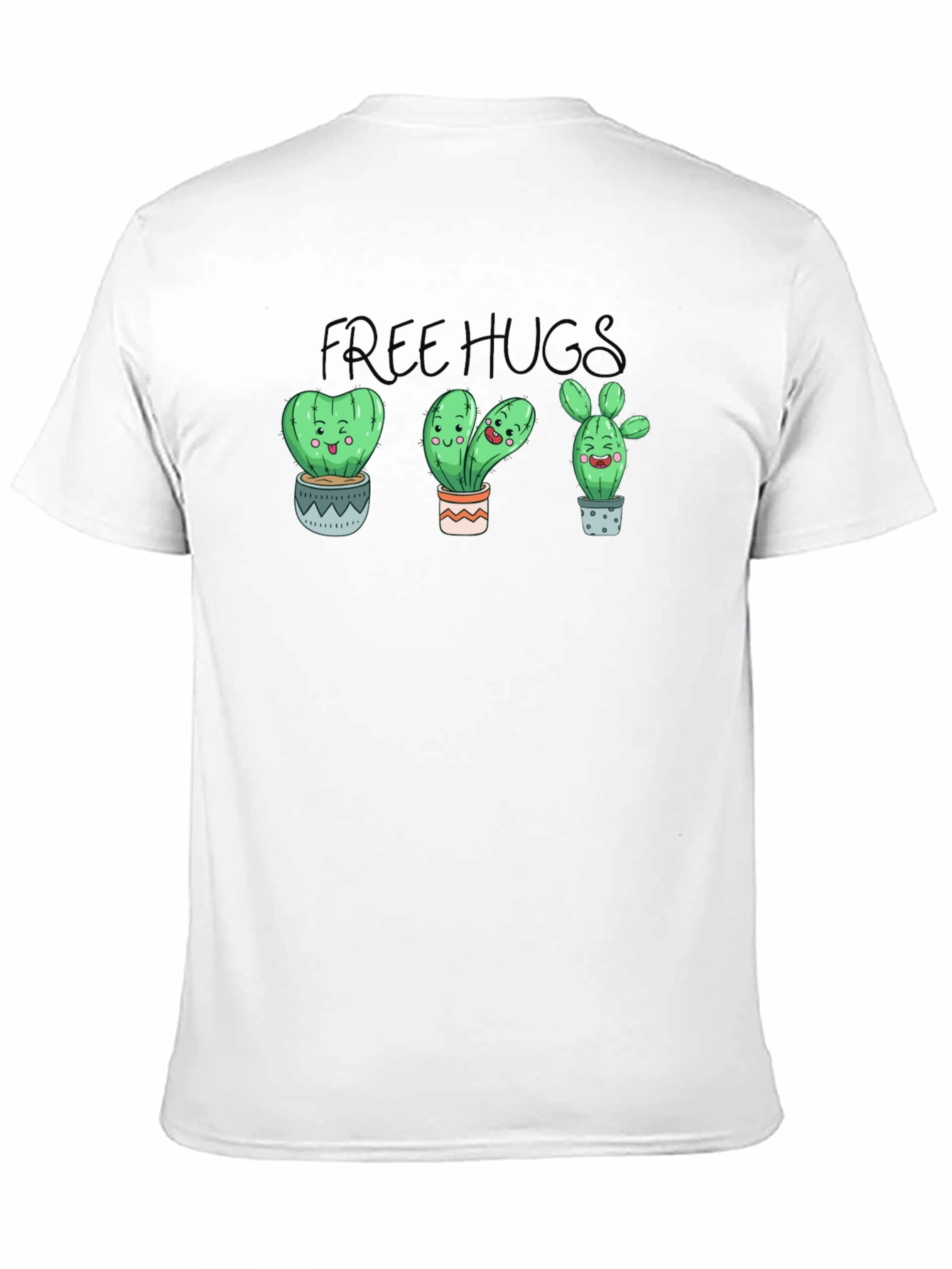Free Hugs Cactus Graphic T-Shirt
