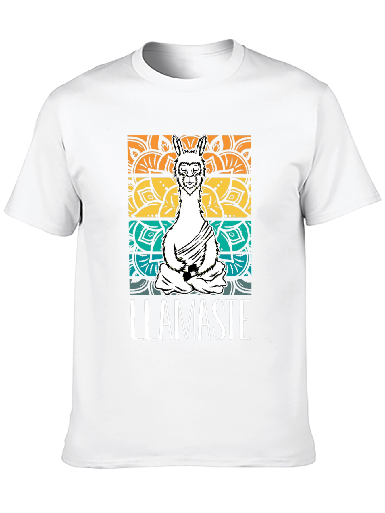 Llamaste Mens Black Graphic T-Shirt