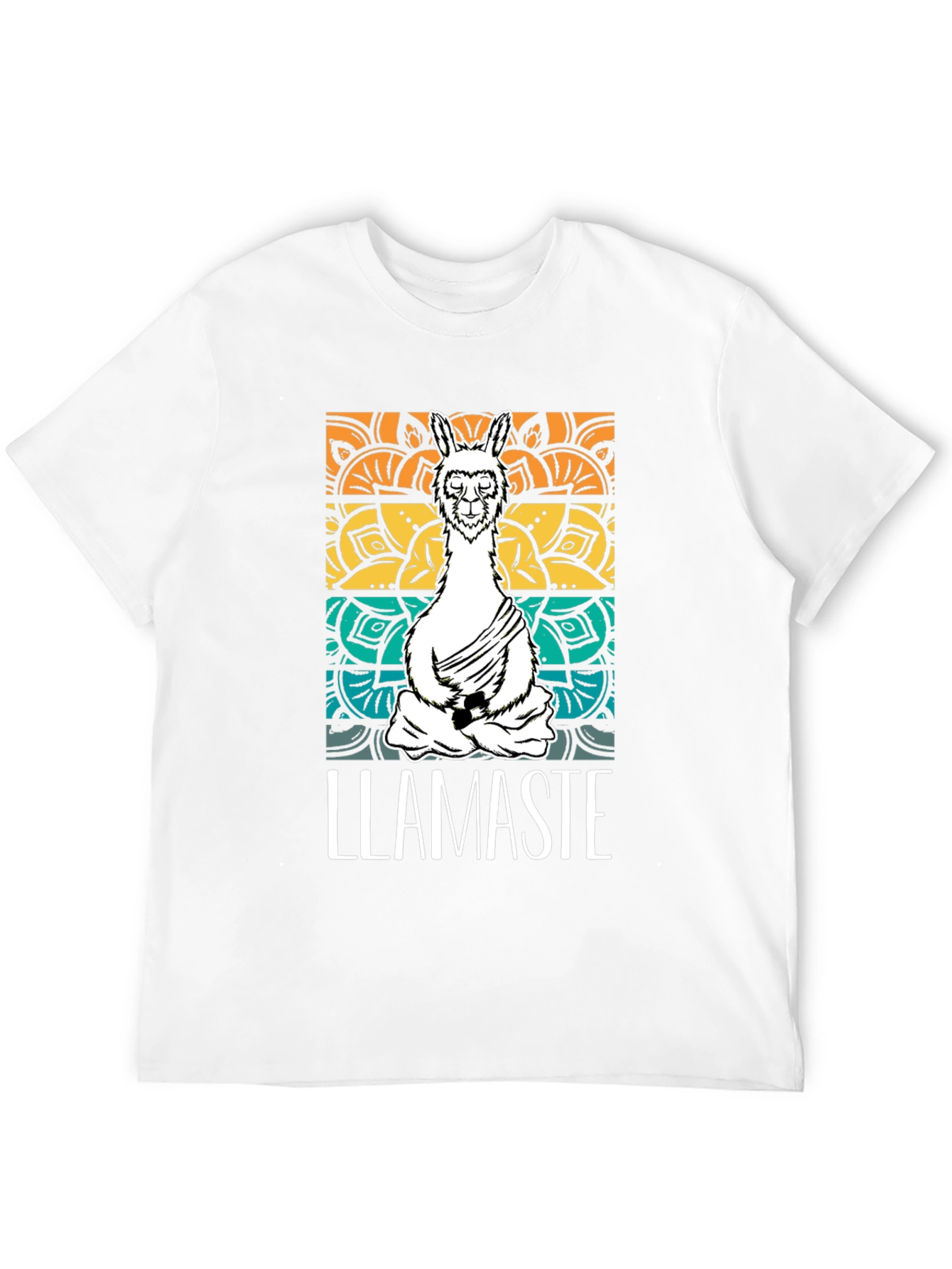 Llamaste Mens Black Graphic T-Shirt