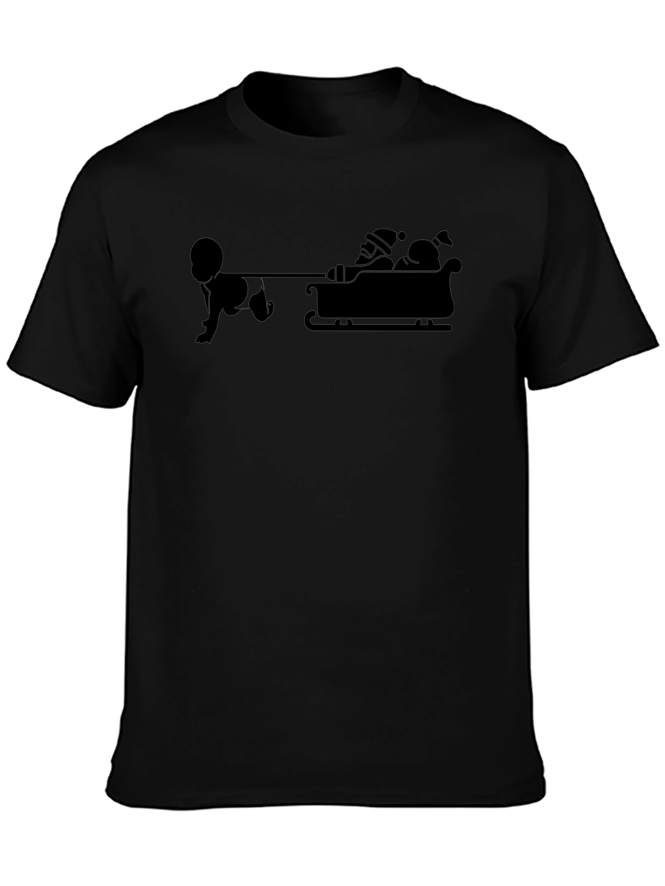 Baby Pulling Santas Sleigh T-Shirt