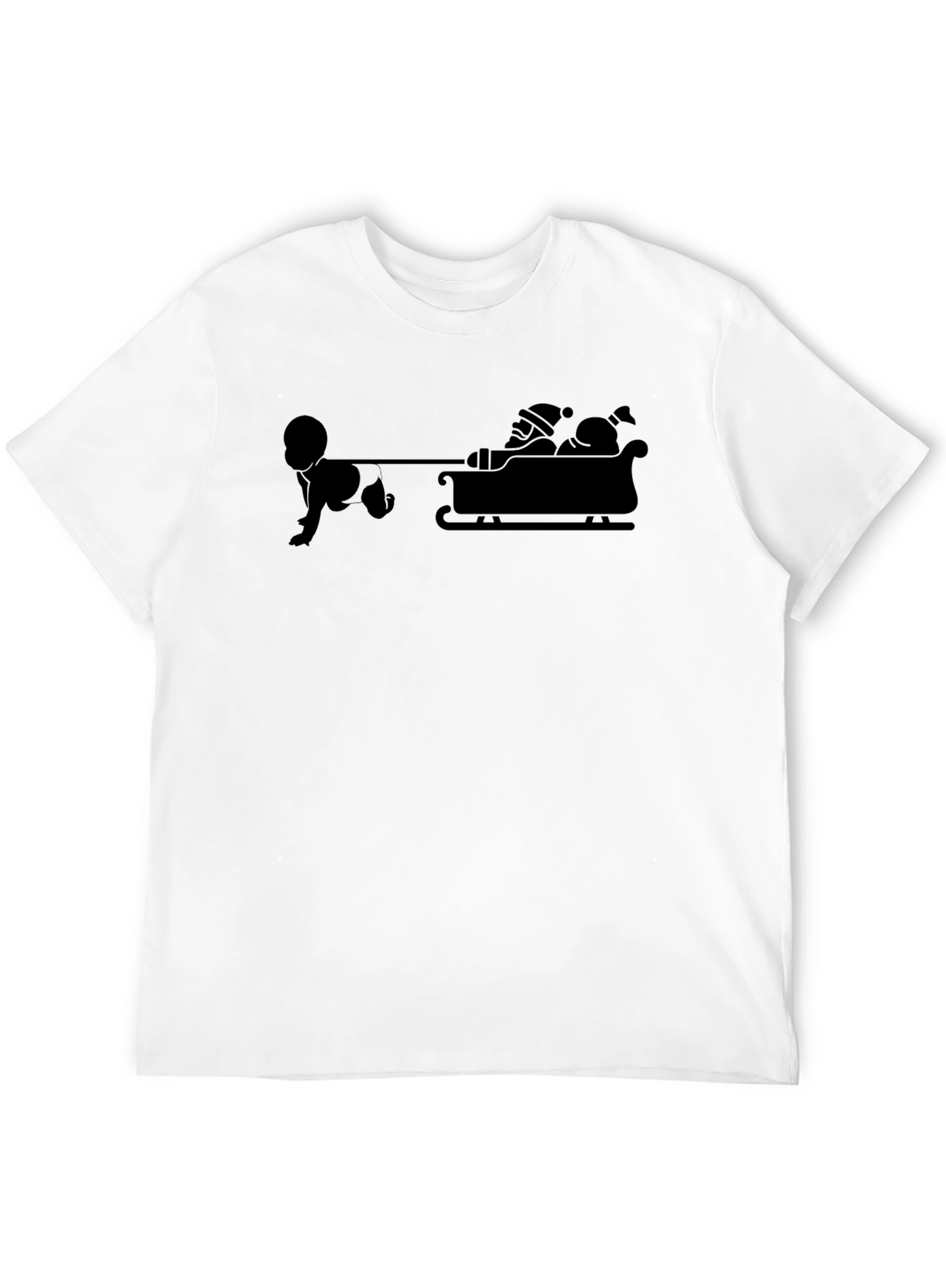 Baby Pulling Santas Sleigh T-Shirt