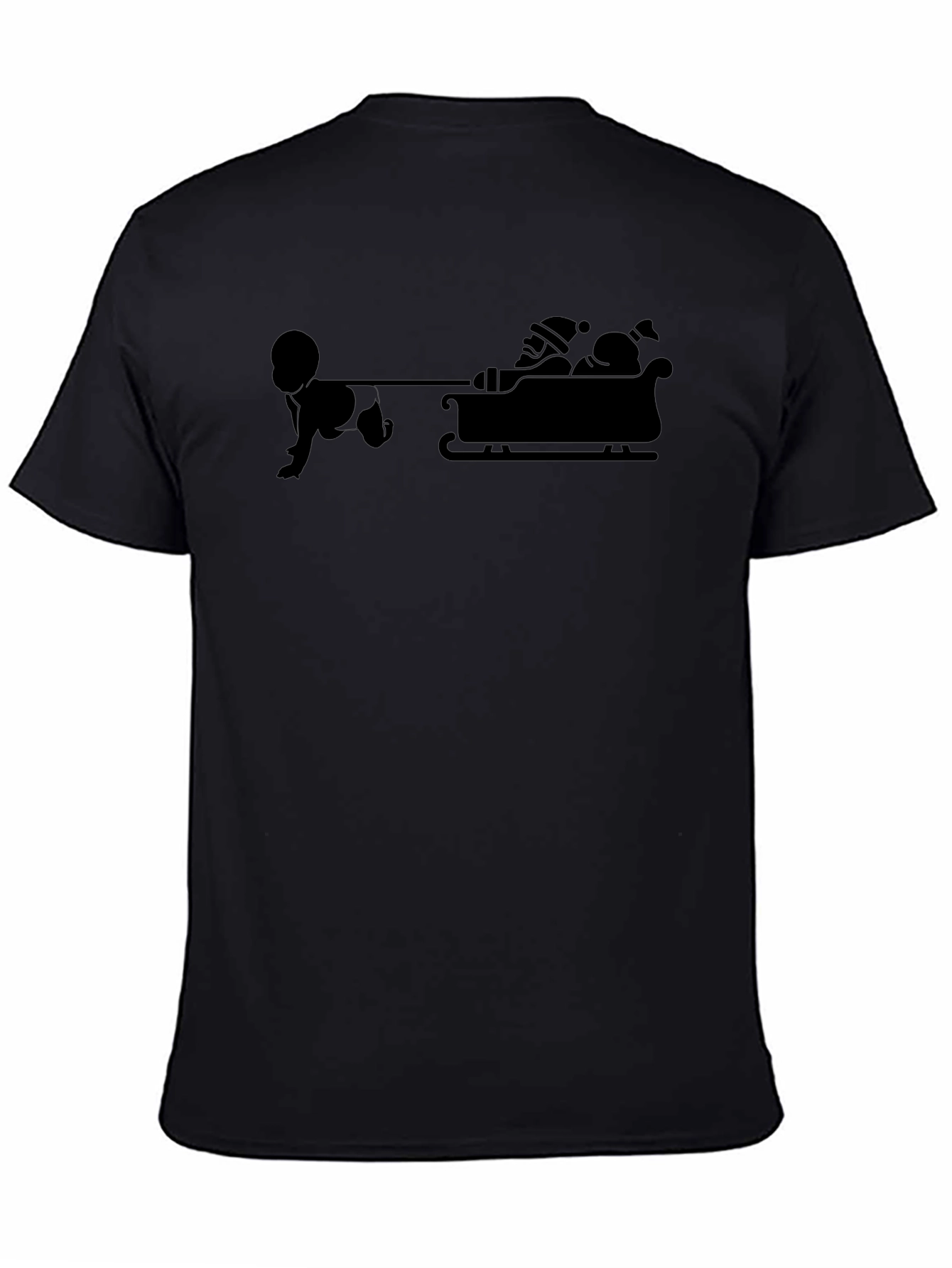 Baby Pulling Santas Sleigh T-Shirt