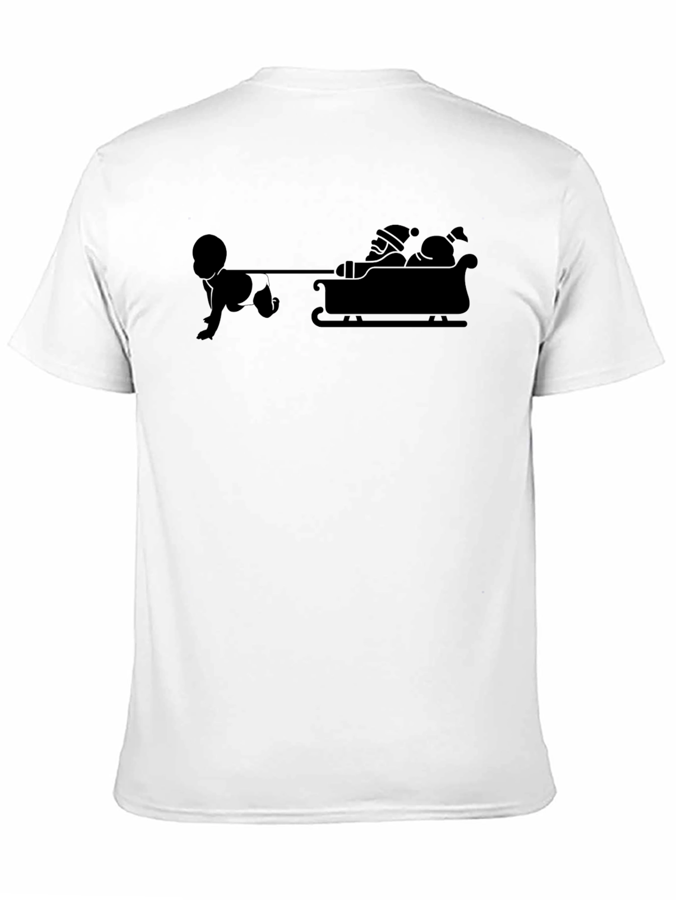 Baby Pulling Santas Sleigh T-Shirt