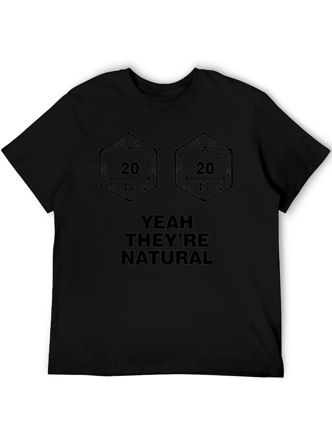 Natural 20 Dice T-Shirt - Gamer Tee