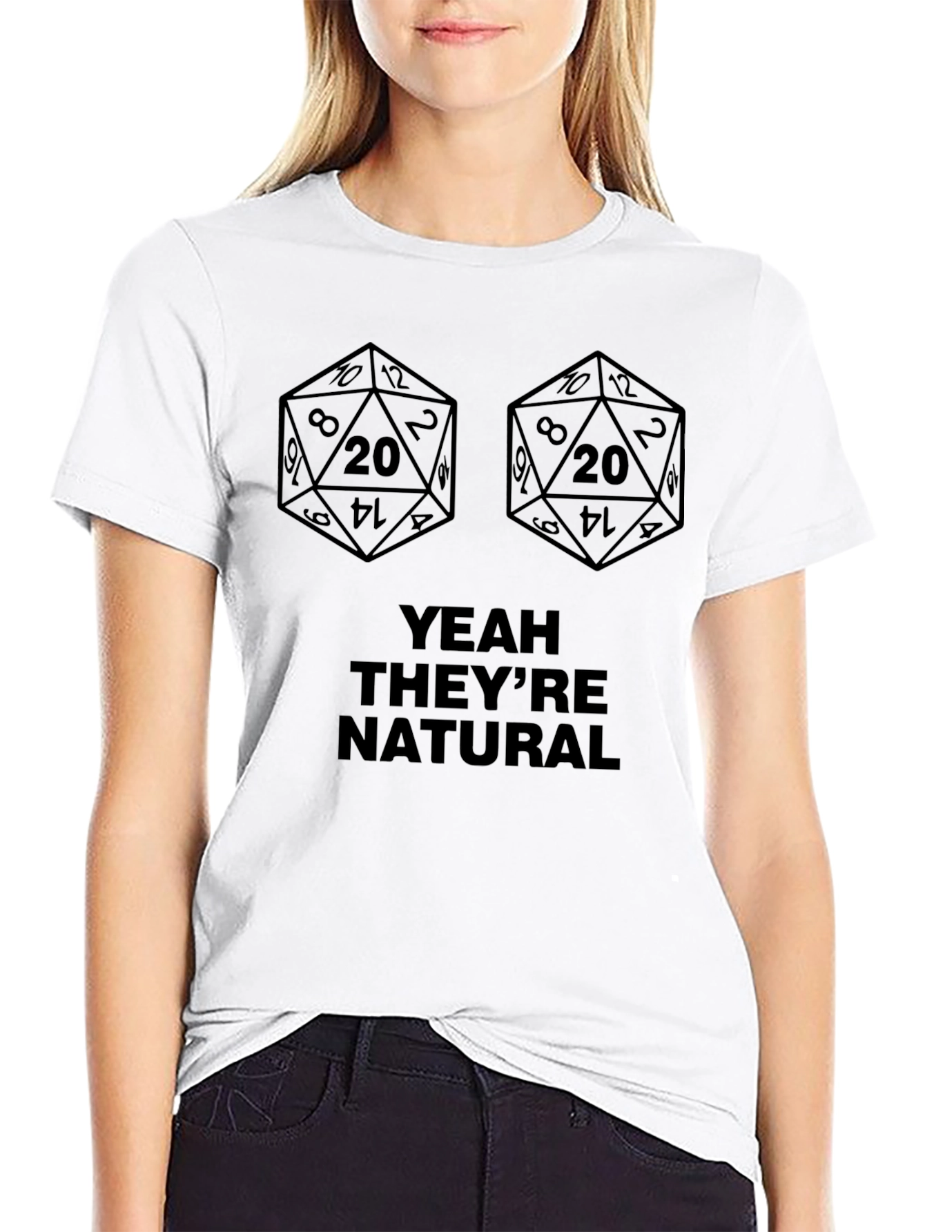 Natural 20 Dice T-Shirt - Gamer Tee
