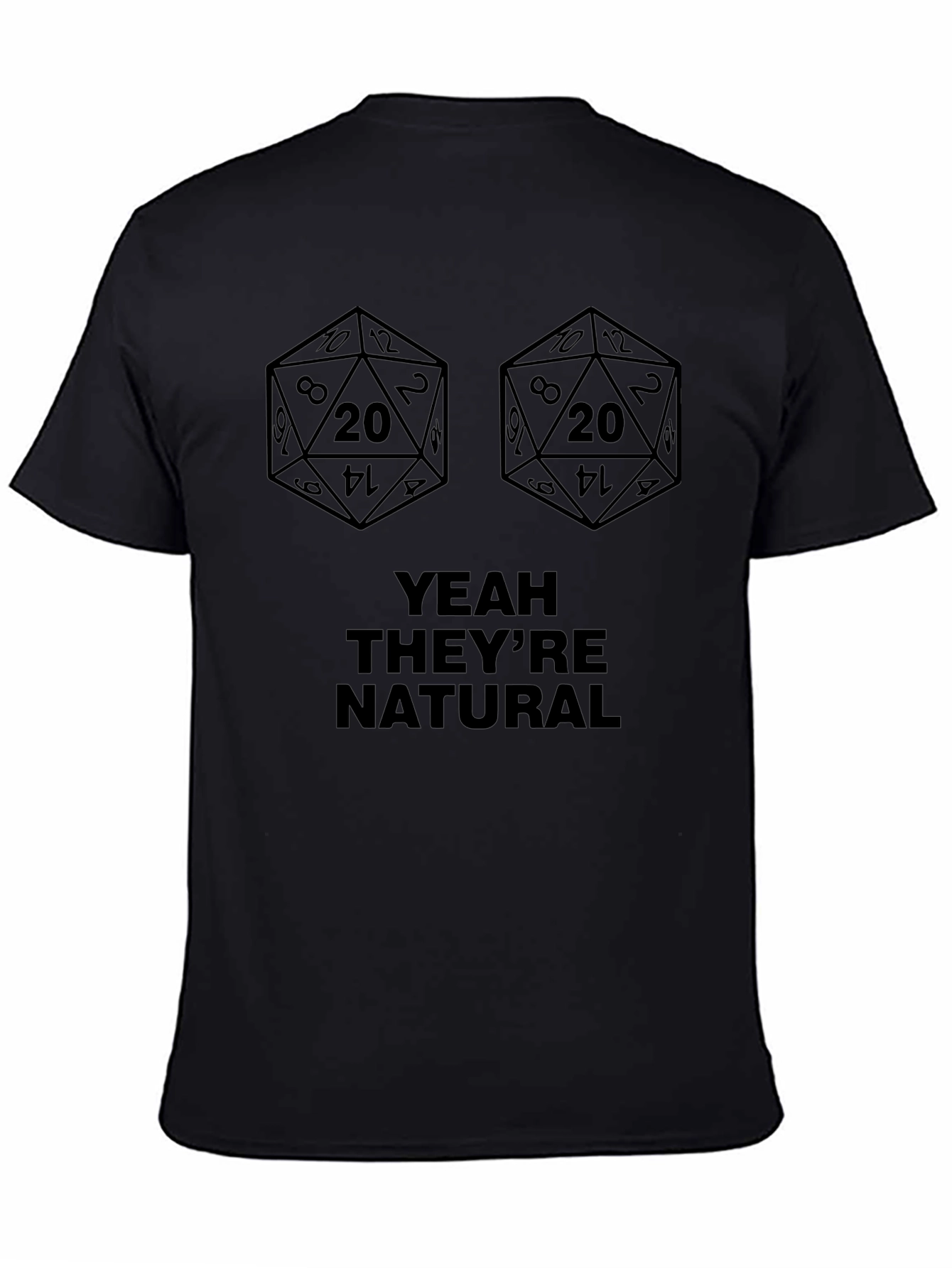Natural 20 Dice T-Shirt - Gamer Tee