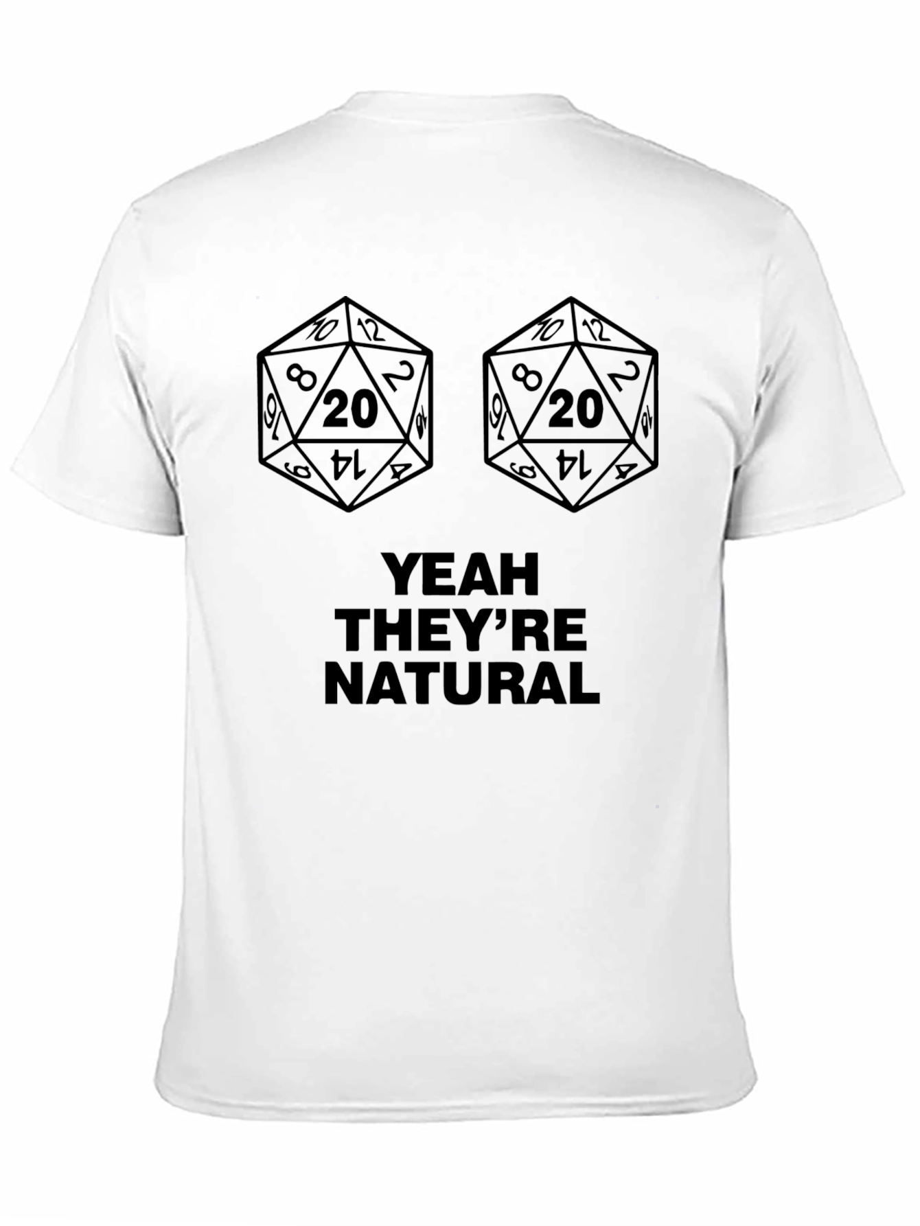 Natural 20 Dice T-Shirt - Gamer Tee
