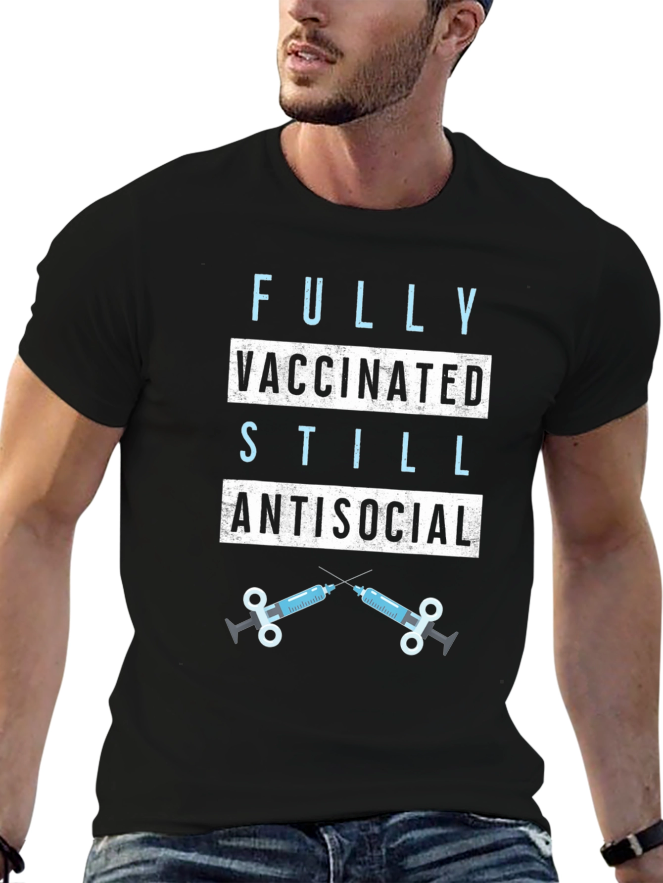 Fully Vaccinated Still Antisocial Graphic Tee