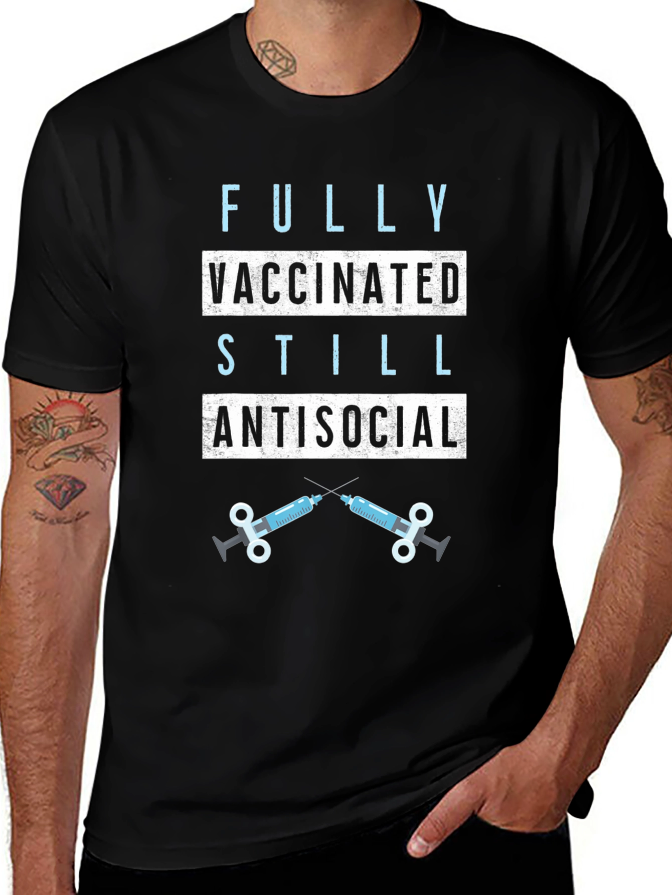 Fully Vaccinated Still Antisocial Graphic Tee