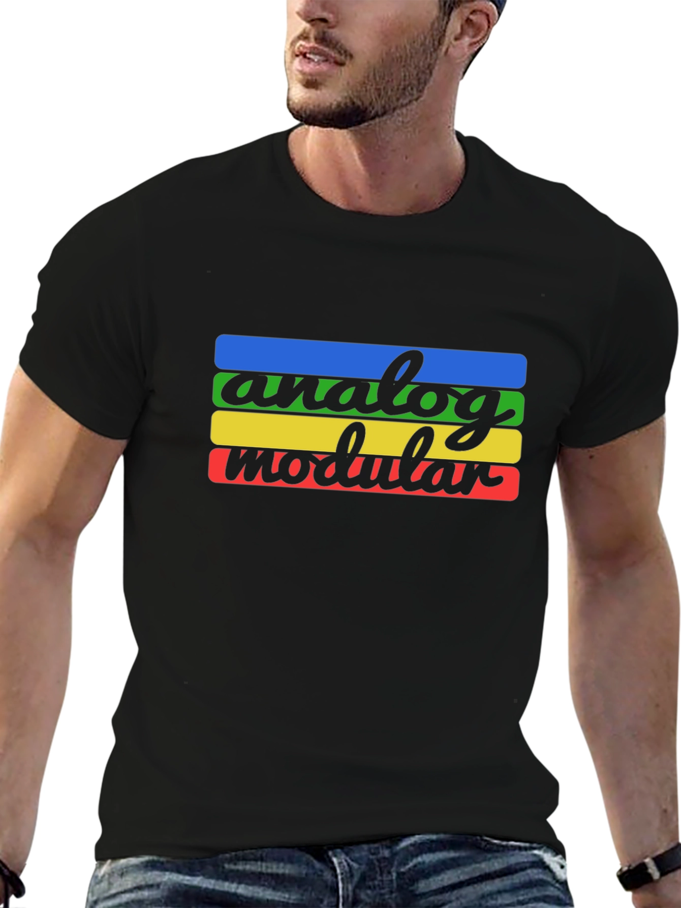 Retro Analog Modular Synthesizer Graphic Tee