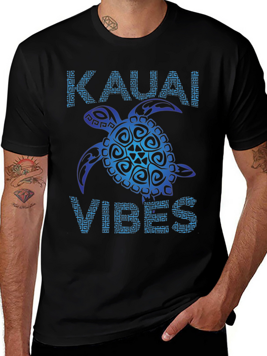 Kauai Vibes Turtle Graphic Tee - Island Style Comfort