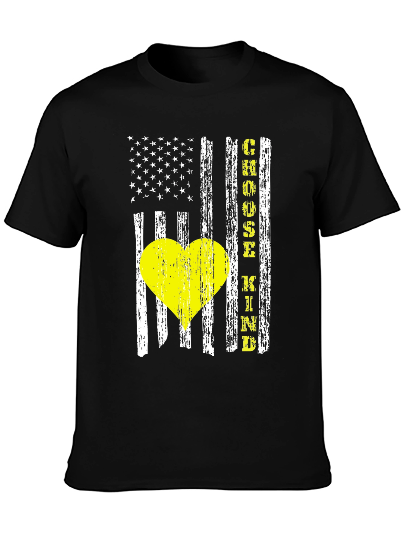 Choose Kind Heart Flag T-Shirt