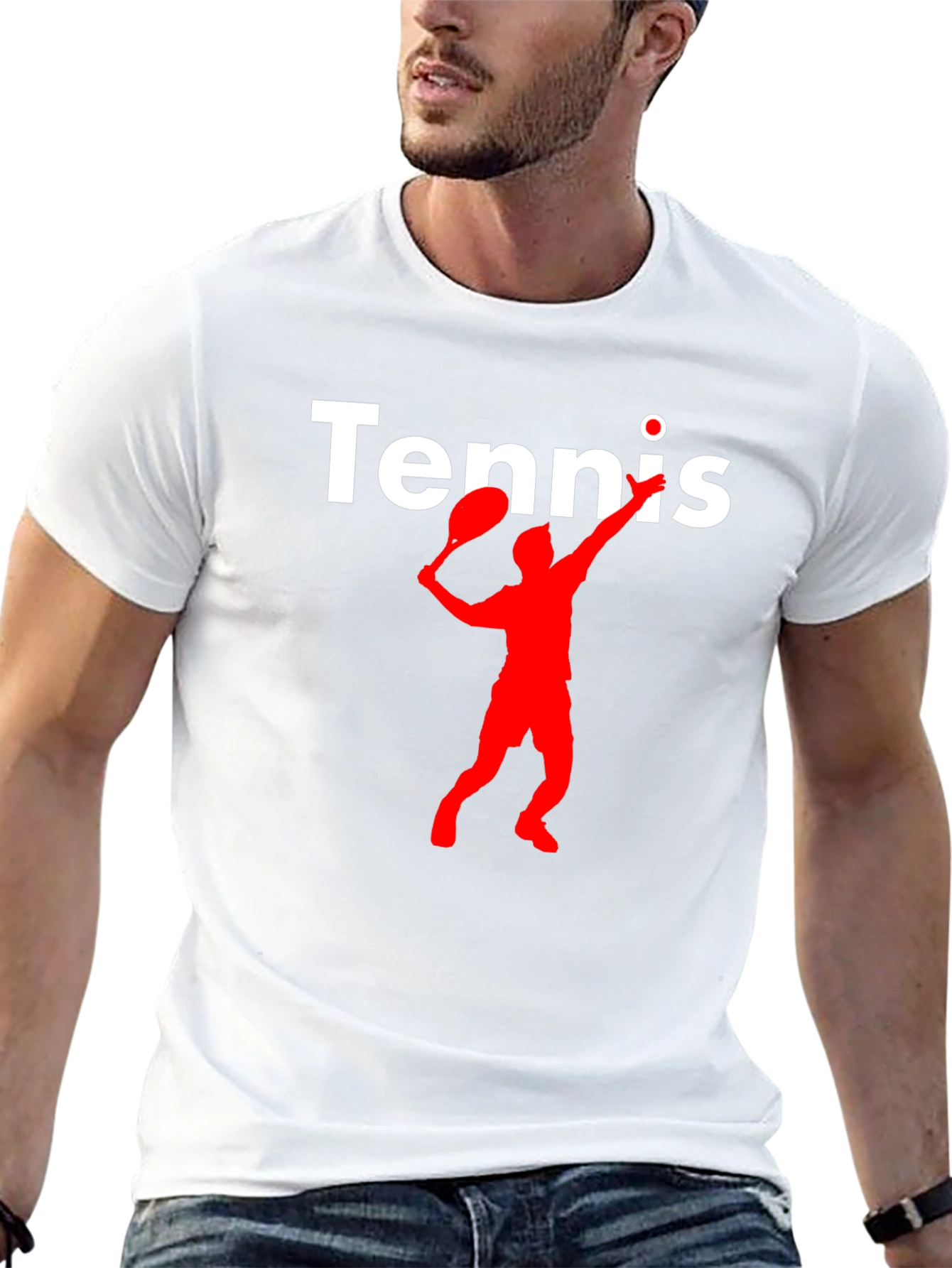 Tennis Player Graphic T-Shirt - Serve Up Style