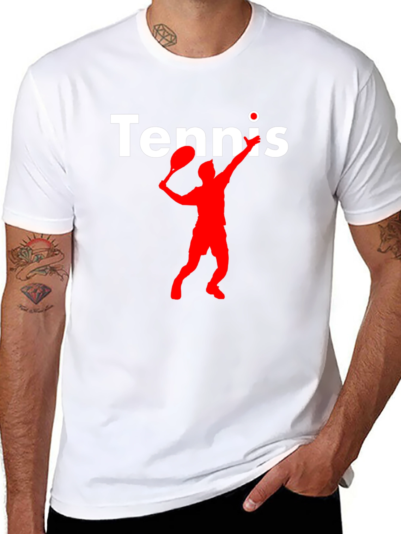 Tennis Player Graphic T-Shirt - Serve Up Style