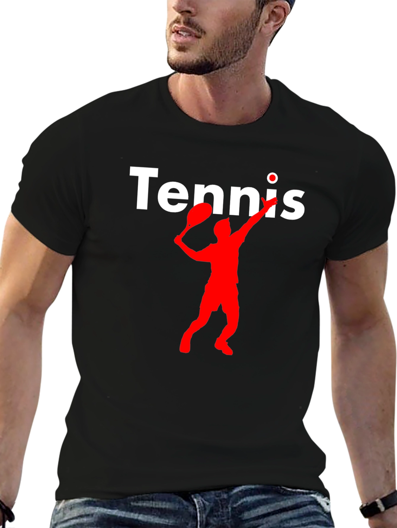 Tennis Player Graphic T-Shirt - Serve Up Style