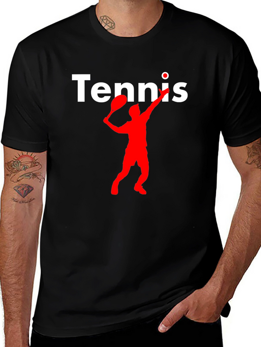 Tennis Player Graphic T-Shirt - Serve Up Style