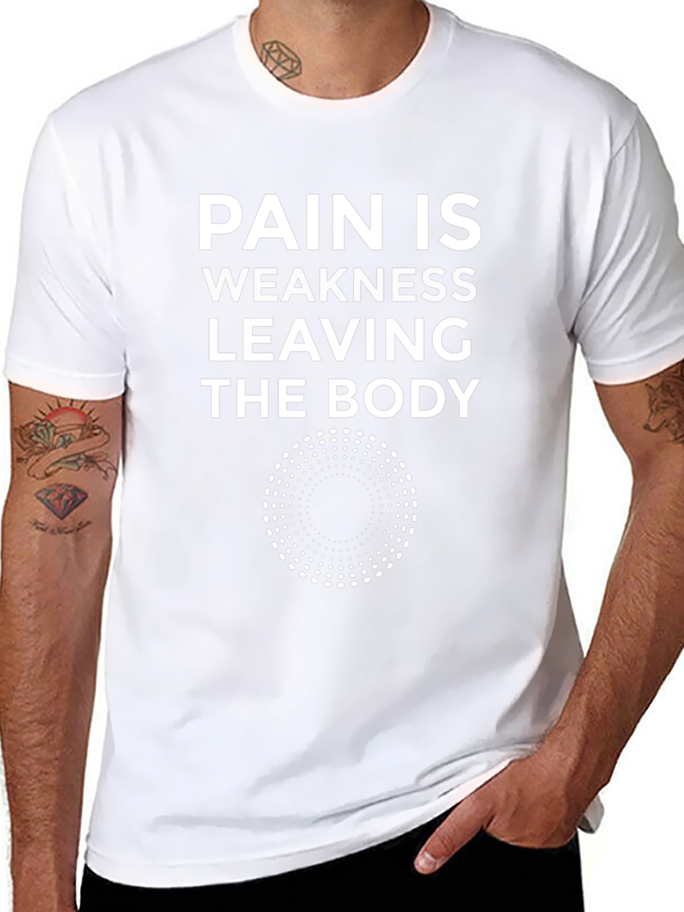 Pain Is Weakness Tee - Motivational Workout Shirt