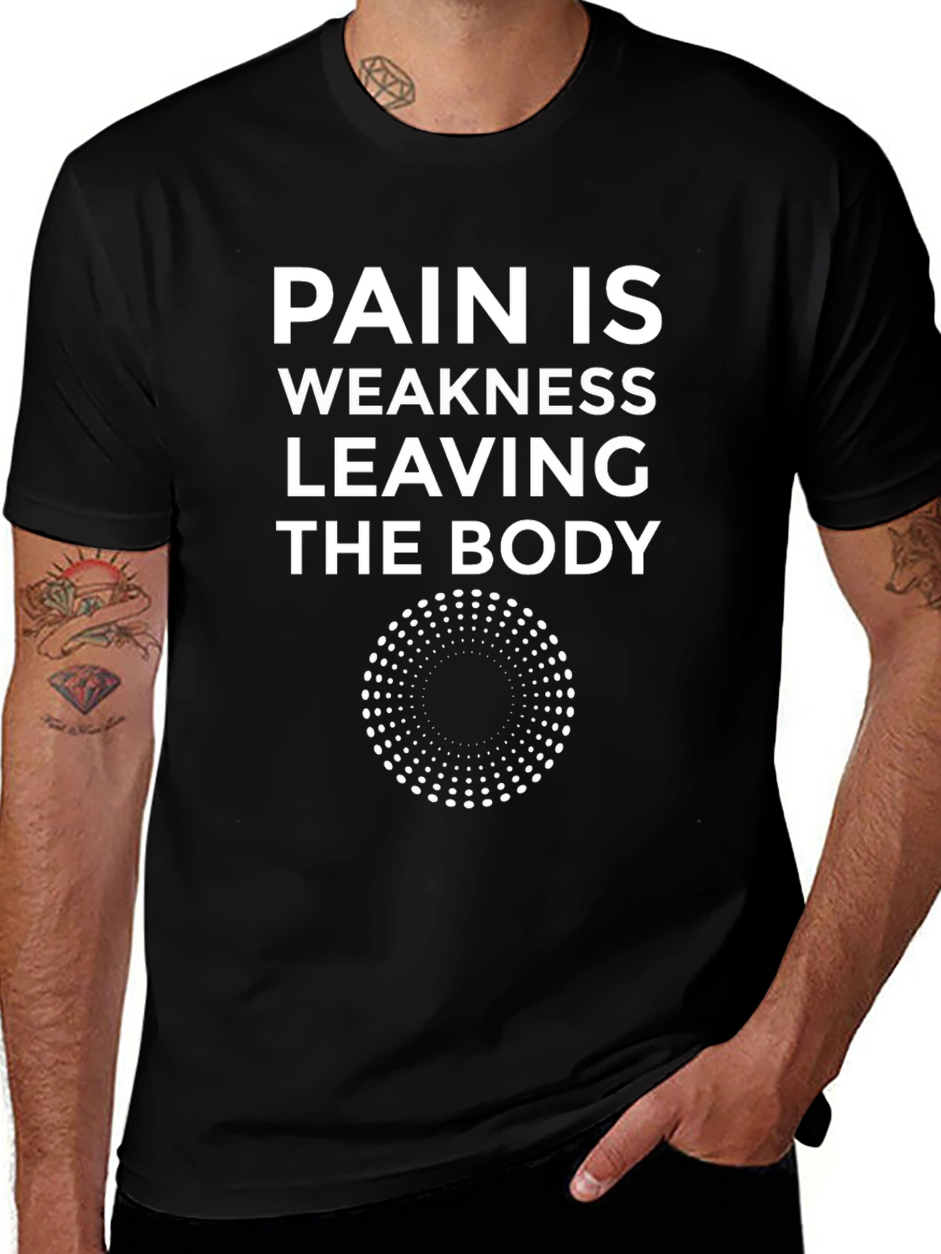 Pain Is Weakness Tee - Motivational Workout Shirt