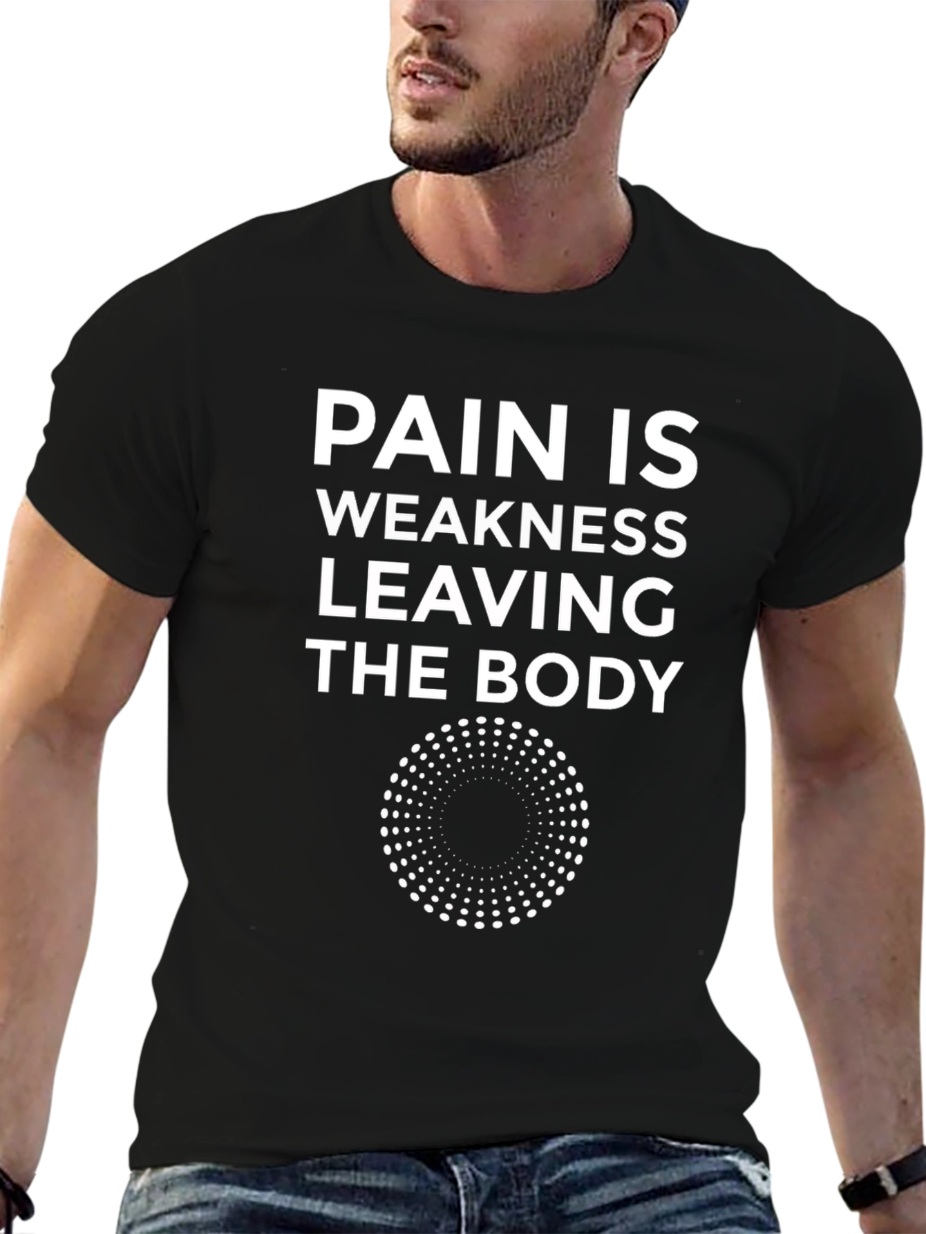 Pain Is Weakness Tee - Motivational Workout Shirt