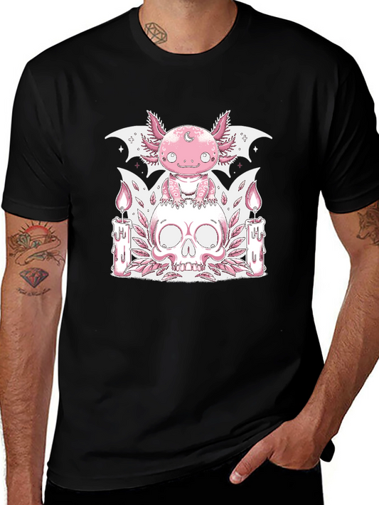 Axolotl Skull Gothic T-Shirt