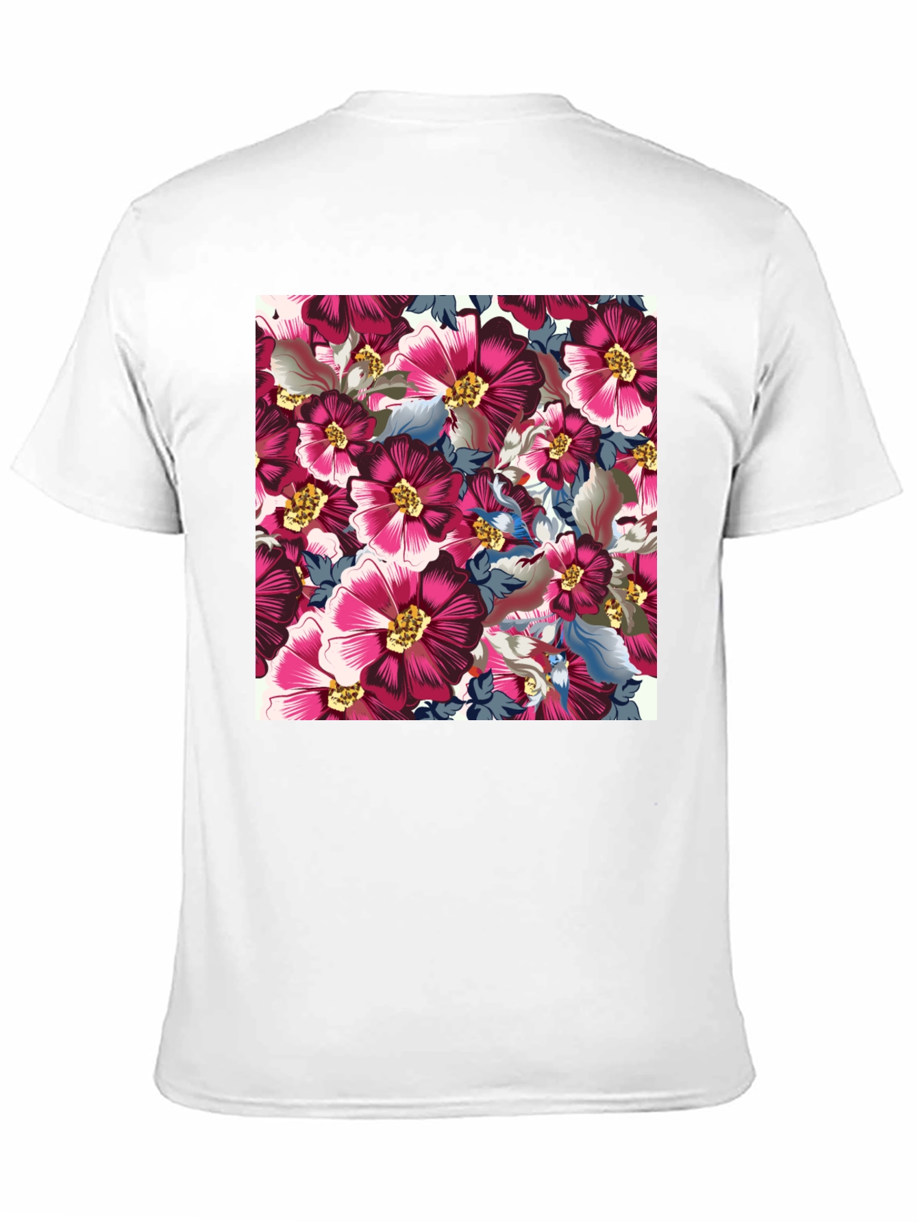 Floral Print Crew Neck T-Shirt