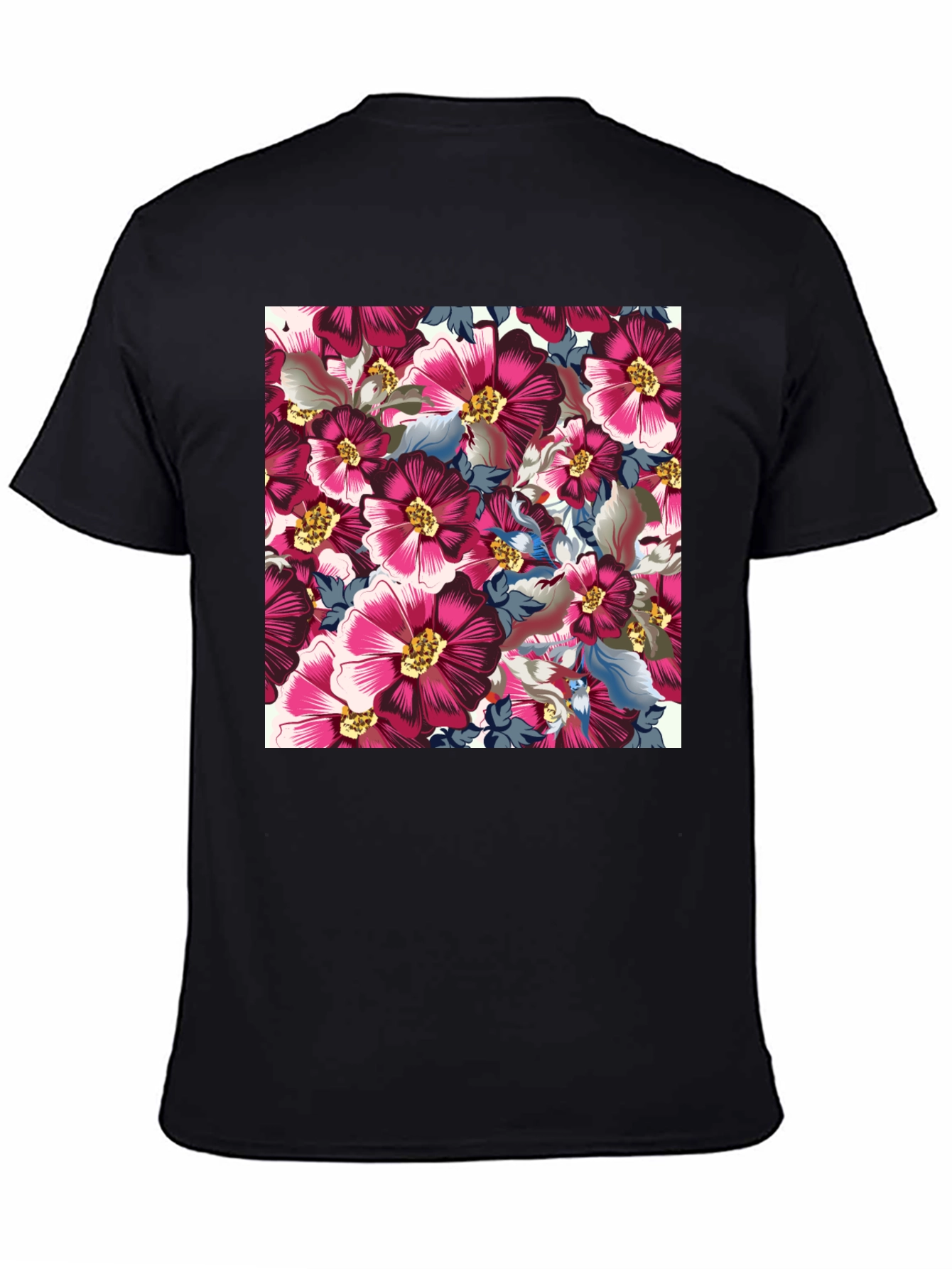 Floral Print Crew Neck T-Shirt